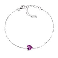 Pulsera Amen Mujer Amore in Plata Zircone BRSHBFZ6 - BRSHBFZ6